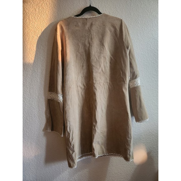 Wilson Leather Maxima Long Oversized Leather Boho Jacket Xl - Picture 2 of 15